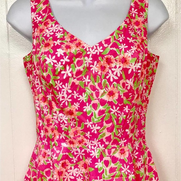 Lilly Pulitzer Floral Print Dress 0 - Picture 2 of 6